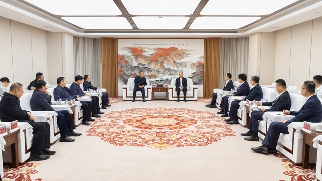 莫鼎革會見渭南市委副書記、市長陳曉勇