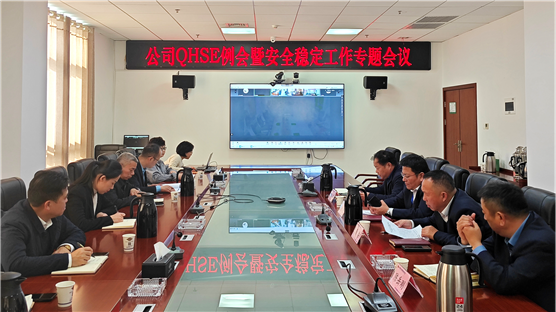 公司召開(kāi)QHSE例會(huì)暨安全穩(wěn)定工作專(zhuān)題會(huì) | 打贏風(fēng)險(xiǎn)防控“保衛(wèi)戰(zhàn)”