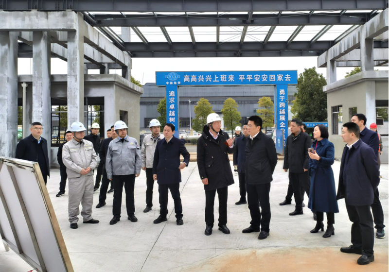 肖湘暉到建筑工程公司科倫、湘盛福諾項目調(diào)研