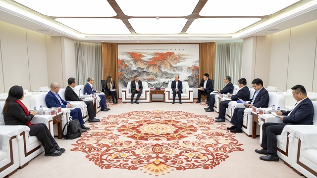莫鼎革與安哥拉駐華大使內圖、Sonangol代表團舉行會談