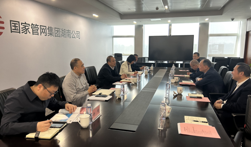 周鴻與國家管網(wǎng)湖南公司代表、黨委書記王現(xiàn)中舉行會談